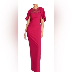 Theia size 4 evening gown in the color wineberry.